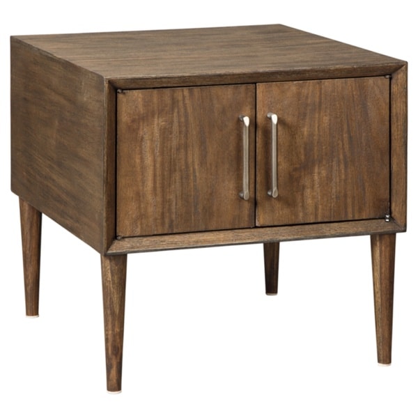 Kisper Dark Brown Square End Table