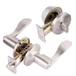 TOLEDO Jaen Single Cylinder Satin Nickel Handle Combo Set CV1500JAUS15