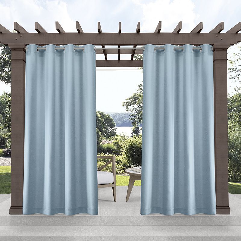 Exclusive Home 2-pack Indoor/Outdoor Solid Cabana Window Curtains