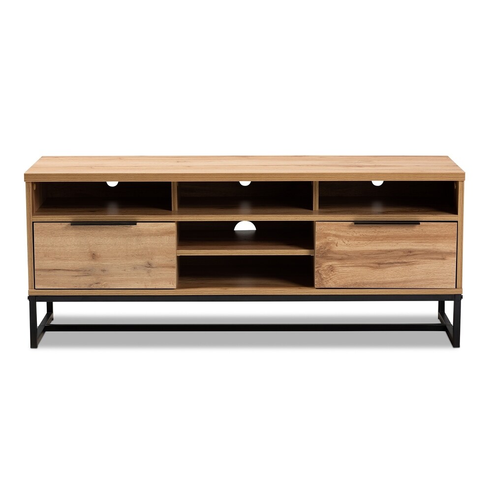 Carbon Loft Jiah Modern and Contemporary Industrial TV Stand