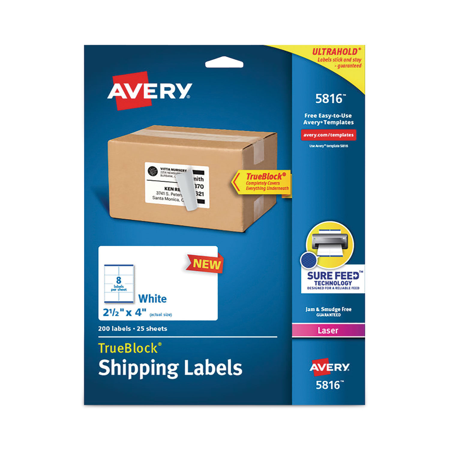 Shipping Labels with TrueBlock Technology by Averyandreg; AVE5816