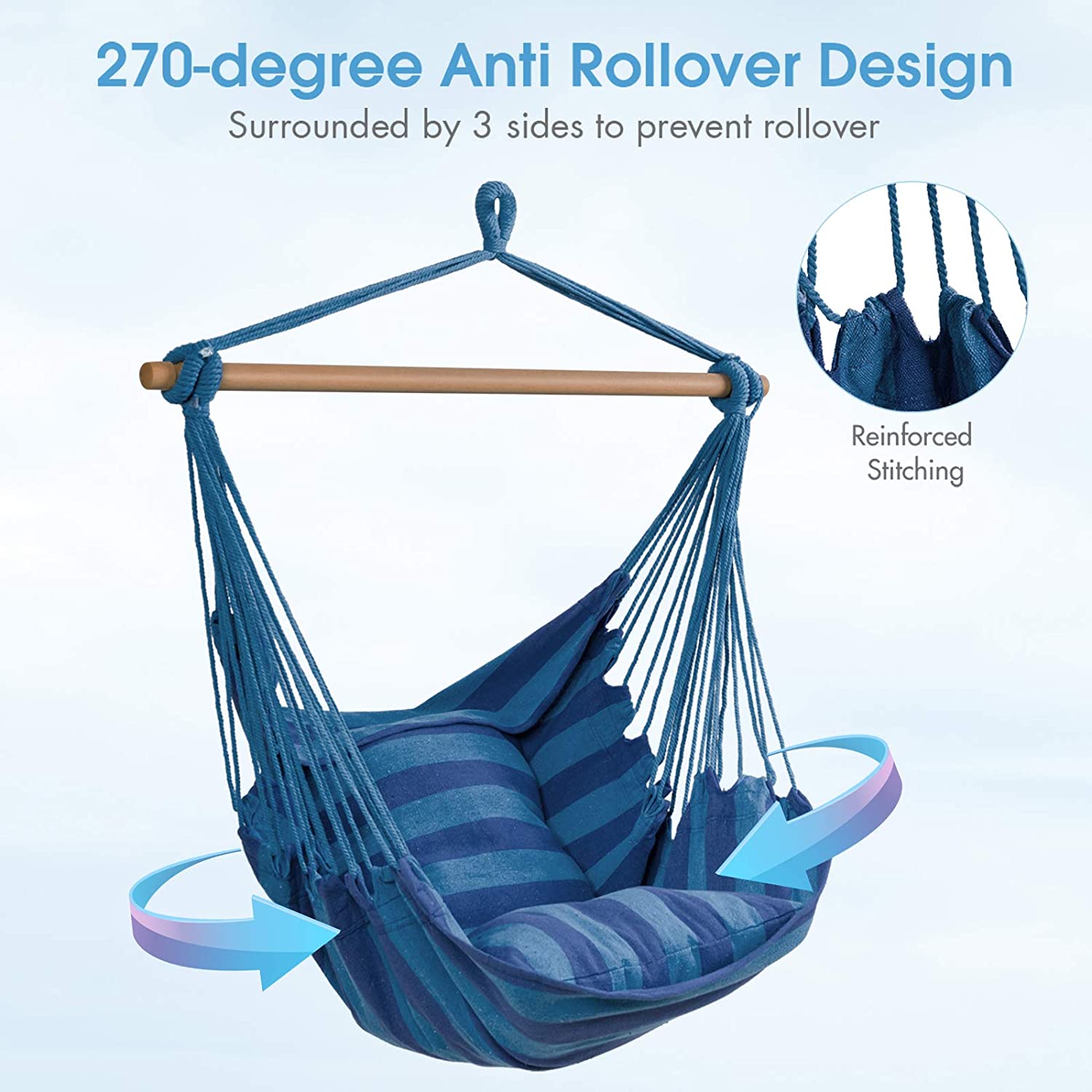 Hammock Chair Hanging Rope Swing