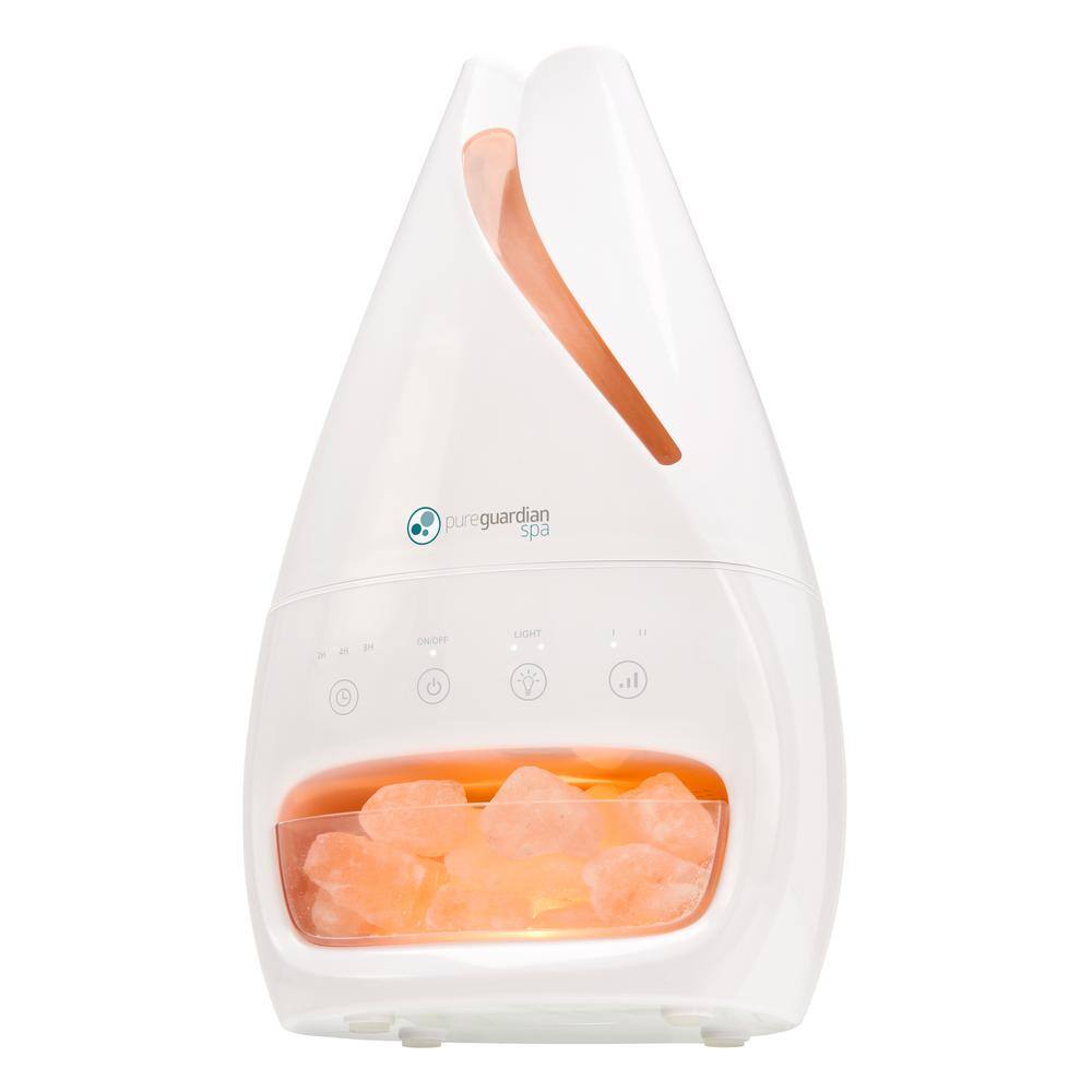 Pure Guardian 3-In-1 Himalayan Salt Lamp Ultrasonic Cool Mist Humidifier with Aromatherapy Tray H1117W