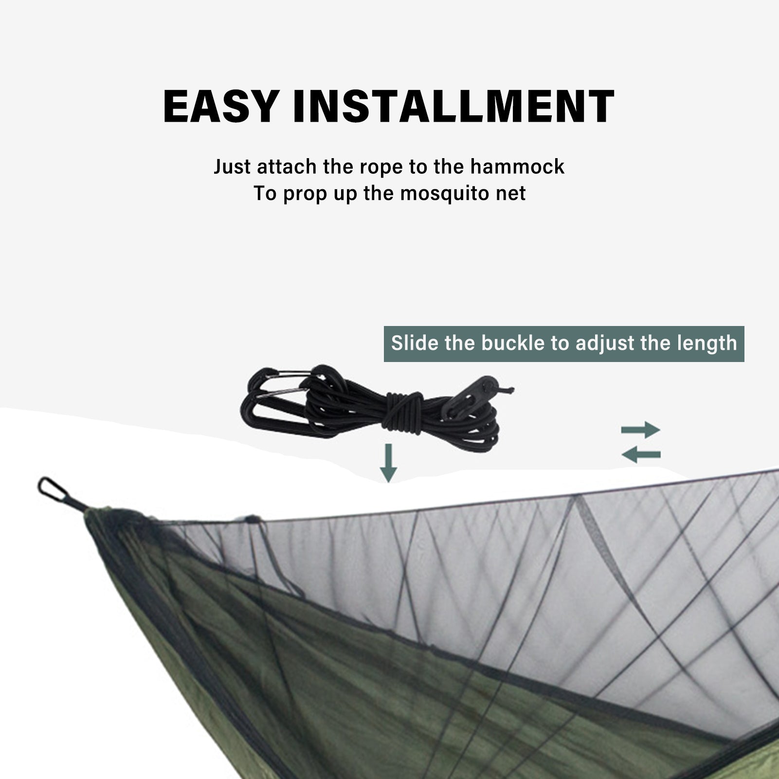 Outdoors Hammock with Mosquito Net 300kg Load Capacity Easy Installment Portable Hammock for Camping Picnic Outdoors