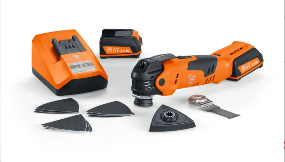 MultiTalent 12 V Cordless Oscillating Multi-Tool with Carrying Case and Accessory Package