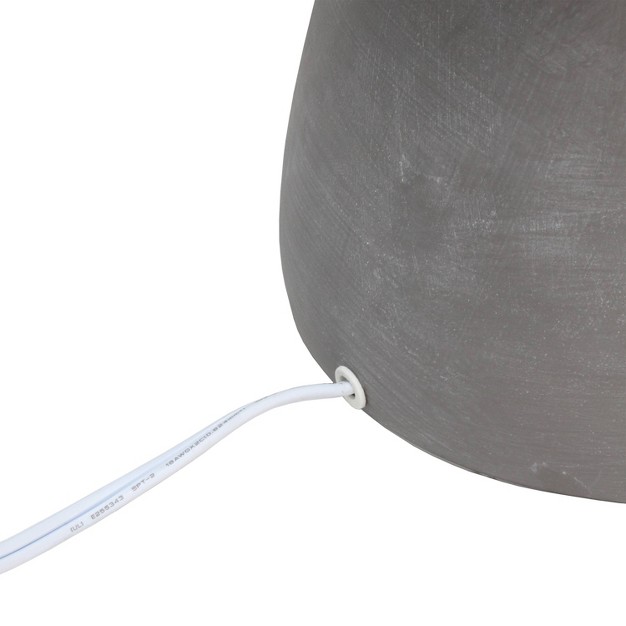 Round Concrete Table Lamp With Shade Simple Designs