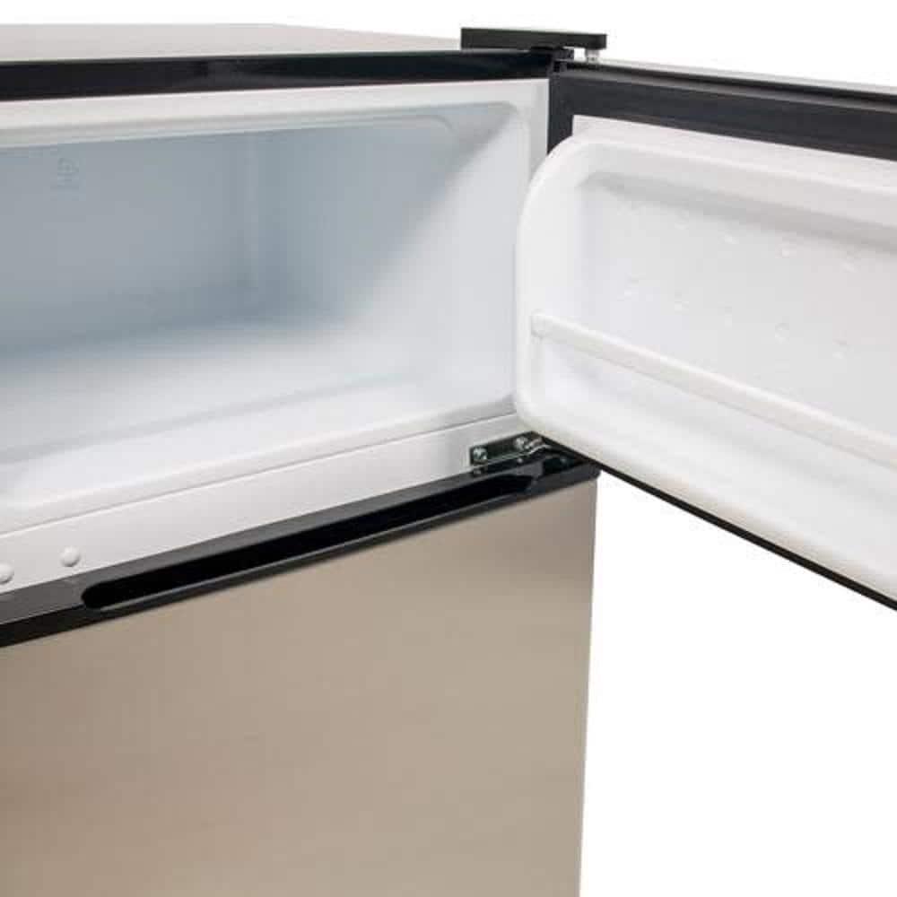 EdgeStar 31 cu ft Mini Fridge in Stainless Steel with Freezer