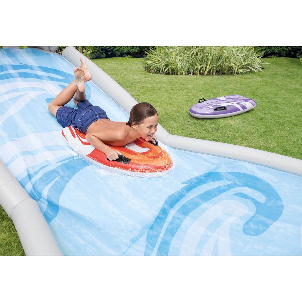 Intex Surf 'N Slide Inflatable Kids Water Slide and Wet Set Repair 6 Patch Kit 57159EP + 59631EP