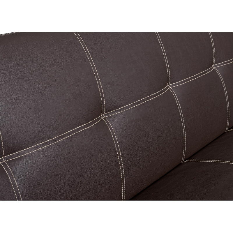 Essential Home Salerno Convertible SofaSleeper Futon in Dark Brown