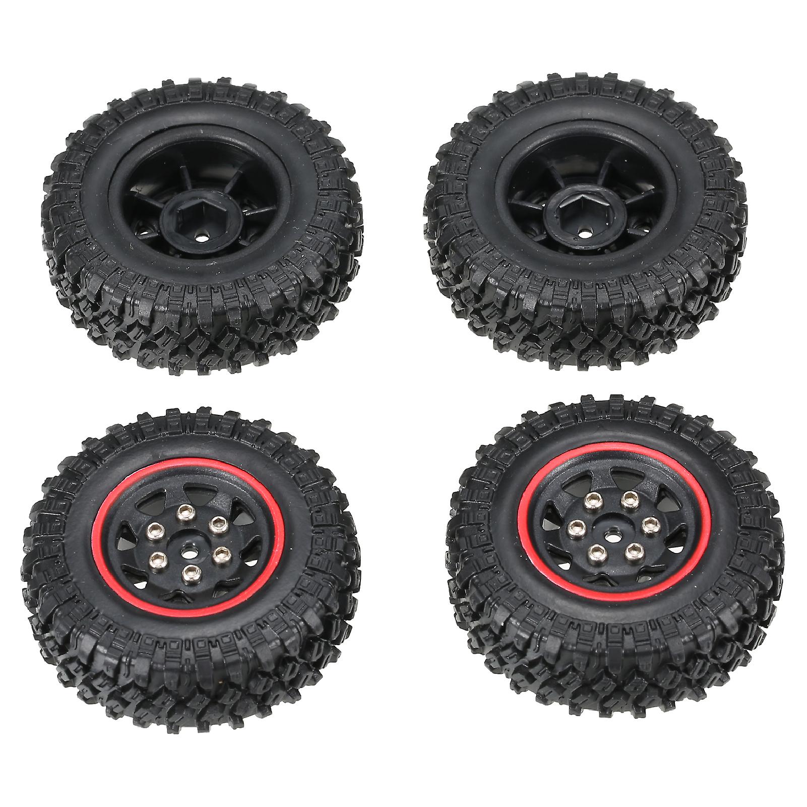 Austar 4pcs Rc Tires 48*18mm Rubber Tire For 1/24 Rc Buggy Off-road Car Compatible With Axial Scx24 Axial 90081 Axi00001 Axi00002 Upgrade Parts No.214