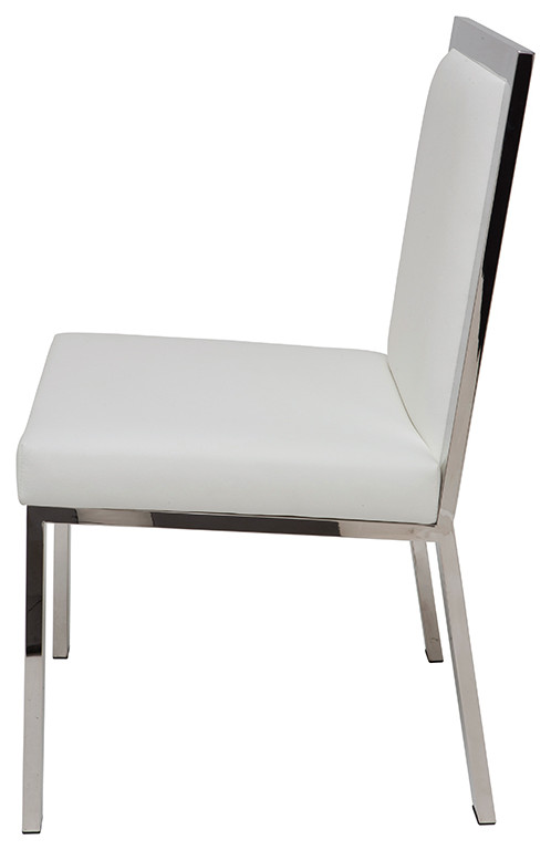 White Rennes Dining Chair   Transitional   Dining Chairs   by EBPeters  Houzz