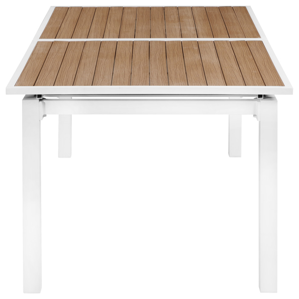 Nizuc Outdoor Patio Extendable Dining Table   Contemporary   Outdoor Dining Tables   by Meridian Furniture  Houzz