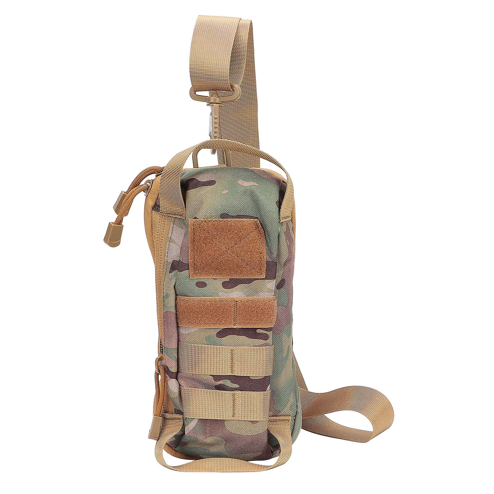 Multifunctional Military Dualpurpose Chest Waist Bag Nylon Material Waterproof Bagcamouflage