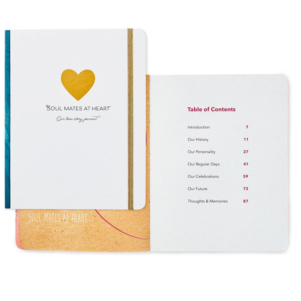 Hallmark  Soul Mates at Heart Our Love Story Prompted Journal