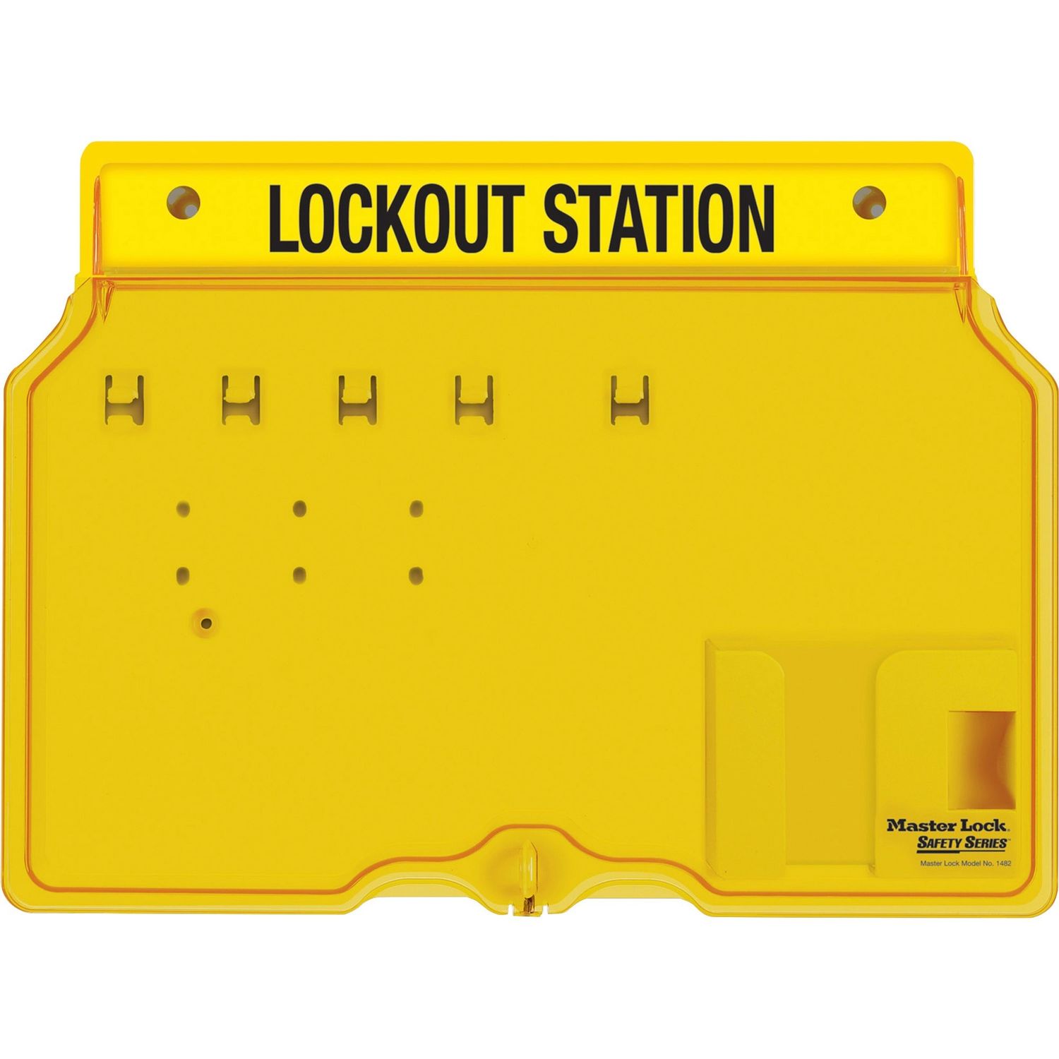 Unfilled Padlock Lockout Station with Cover by Master Lock， LLC MLK1482B