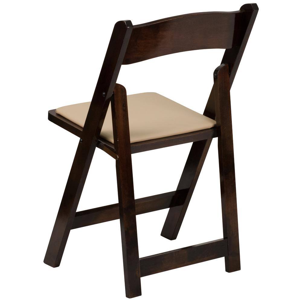 Flash Furniture Fruitwood Wood Folding Chair (4-Pack) CGA-XF-182123-FR-HD