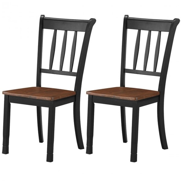 2 Pieces Solid Whitesburg Spindle Back Wood Dining Chairs - 18