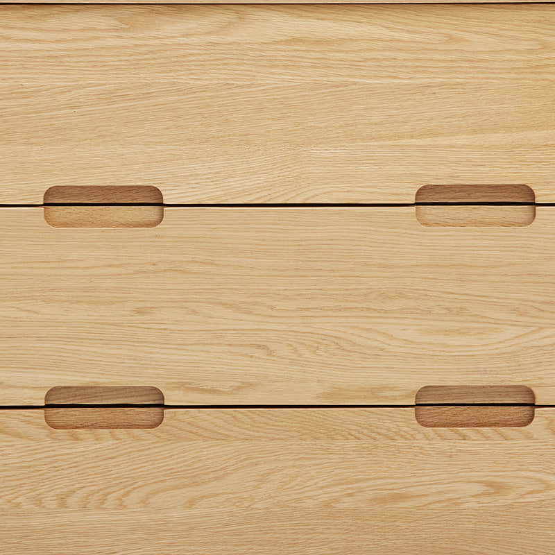 JAREL Chest of 3 Drawers 85cm Natural