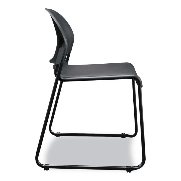 HON GuestStacker High Density Chairs， Supports Up to 300 lb， 17.5