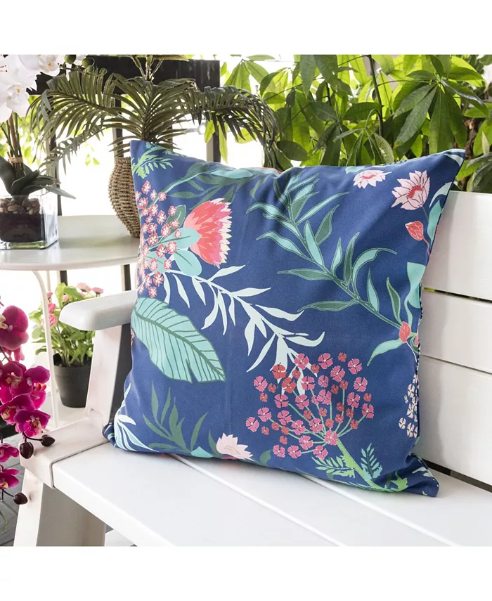 Homey Cozy Tropical Garden Outdoor Pillow