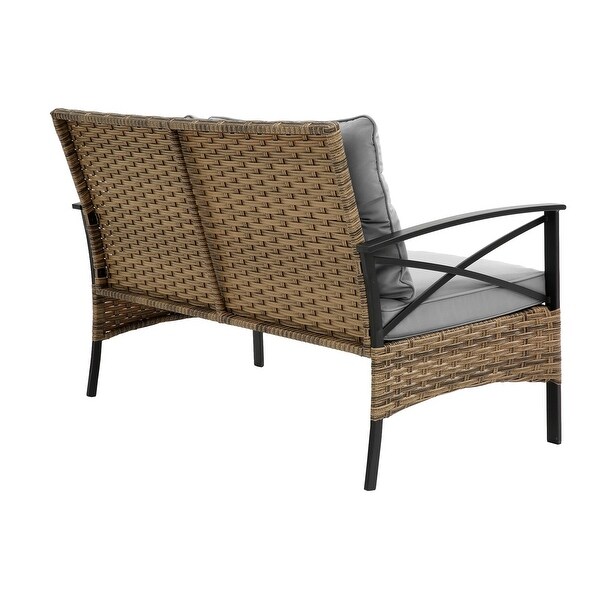 4Piece Steel Patio Conversation Set