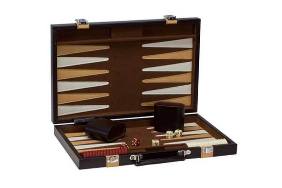 CHH 3046M 15 Brown/ Tan Backgammon