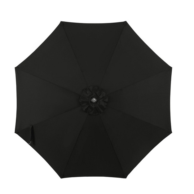 9 x27 X 9 x27 Trinidad Ii Market Patio Umbrella Black Island Umbrella