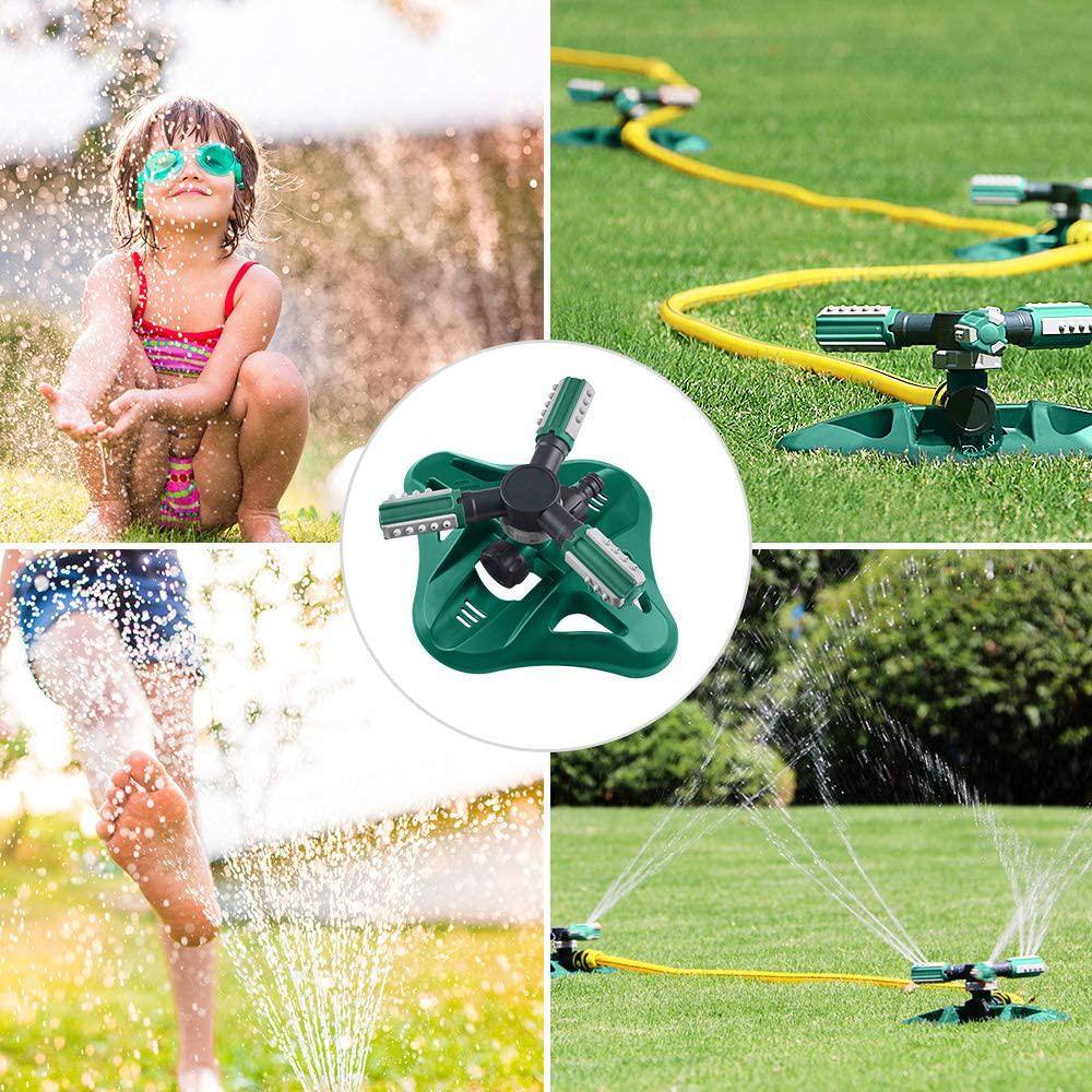 Garden Sprinkler Upgrade Automatic 360-Degree Rotating Irrigation Sprinkler System for Yard Garden Green B086HK1BH9