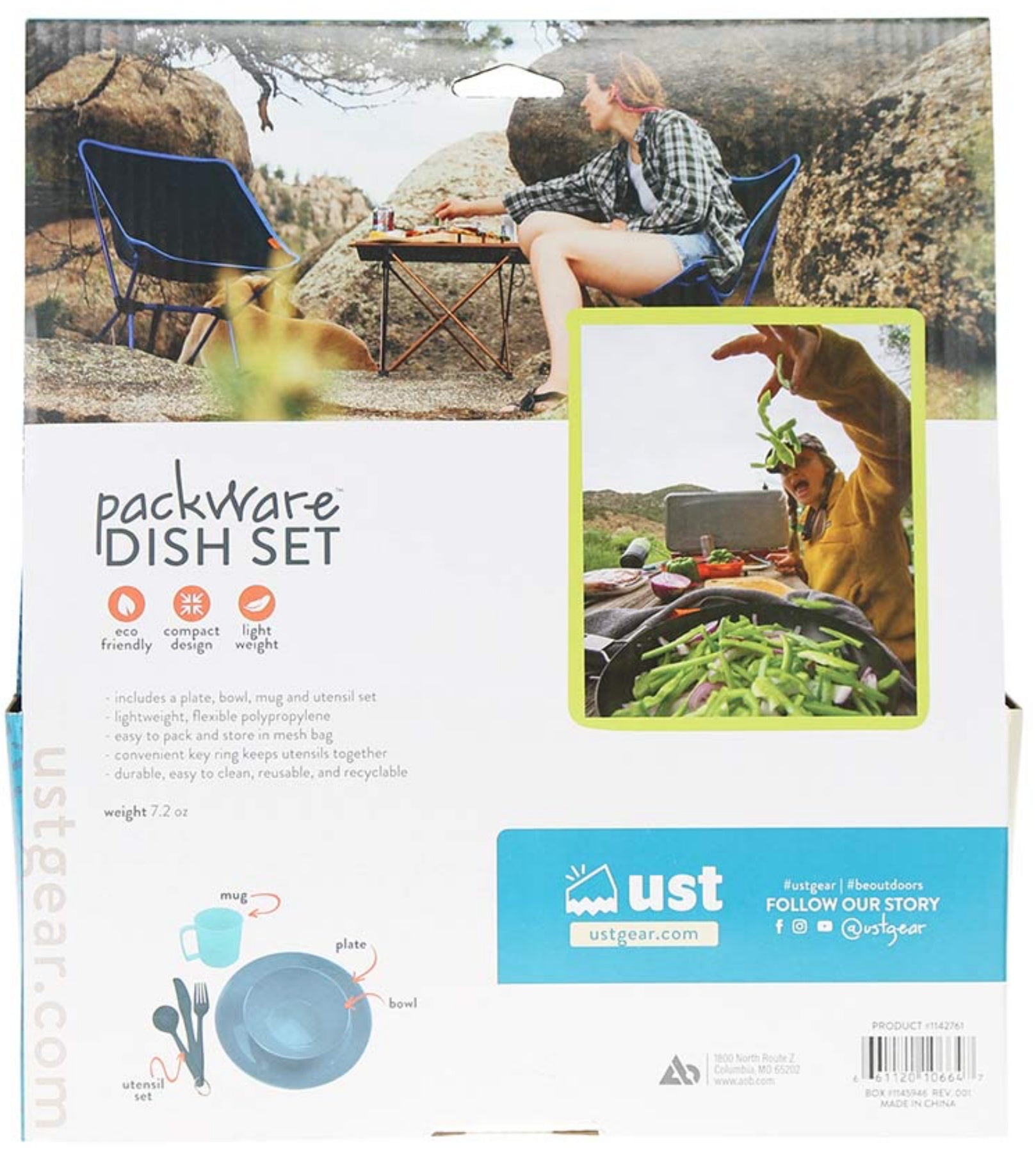 Ust Packware Dish Set Blue