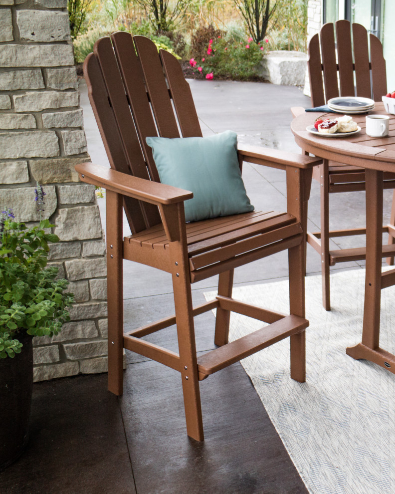 POLYWOOD Vineyard Adirondack Bar Chair   Contemporary   Outdoor Bar Stools And Counter Stools   by POLYWOOD  Houzz