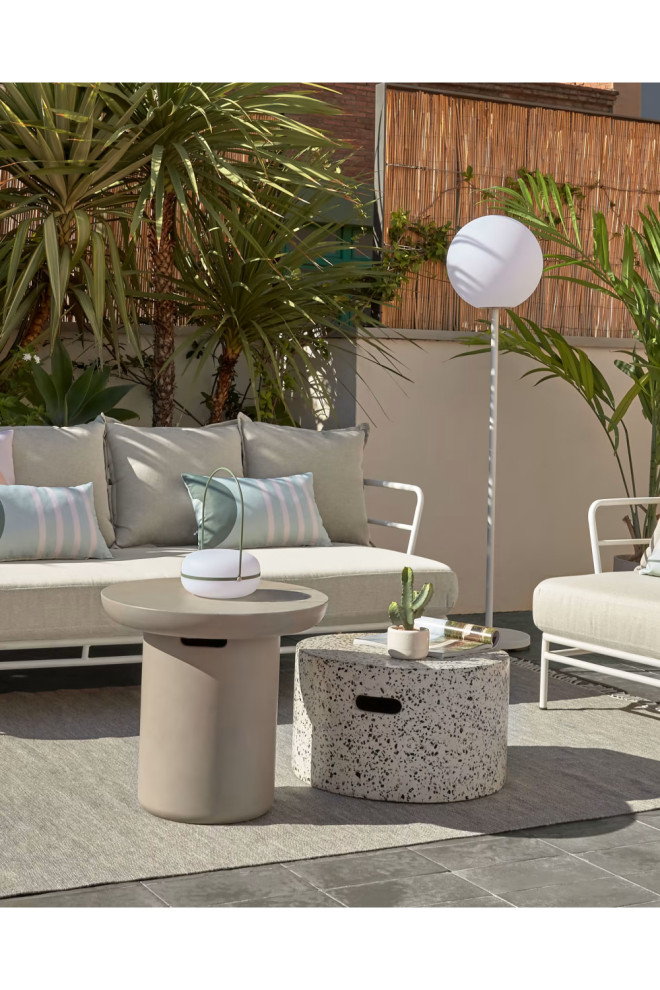 White Terrazzo Coffee Table  La Forma Jenell   Transitional   Coffee Tables   by Oroa   Distinctive Furniture  Houzz