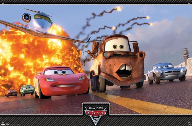 Trends International Disney Pixar Cars 2 Action Trio Unframed Wall Poster Prints