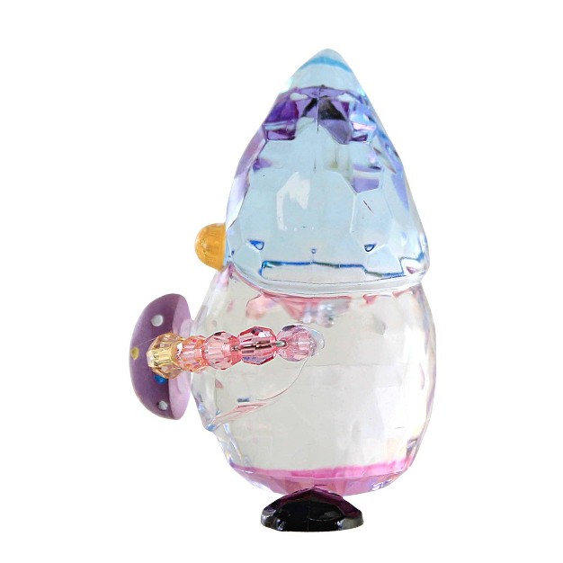 Crystal Expressions Easter Gnome Acrylic One Gnome Figurine 2 25 Inches Basket Egg Facet Acrylic Multicolored