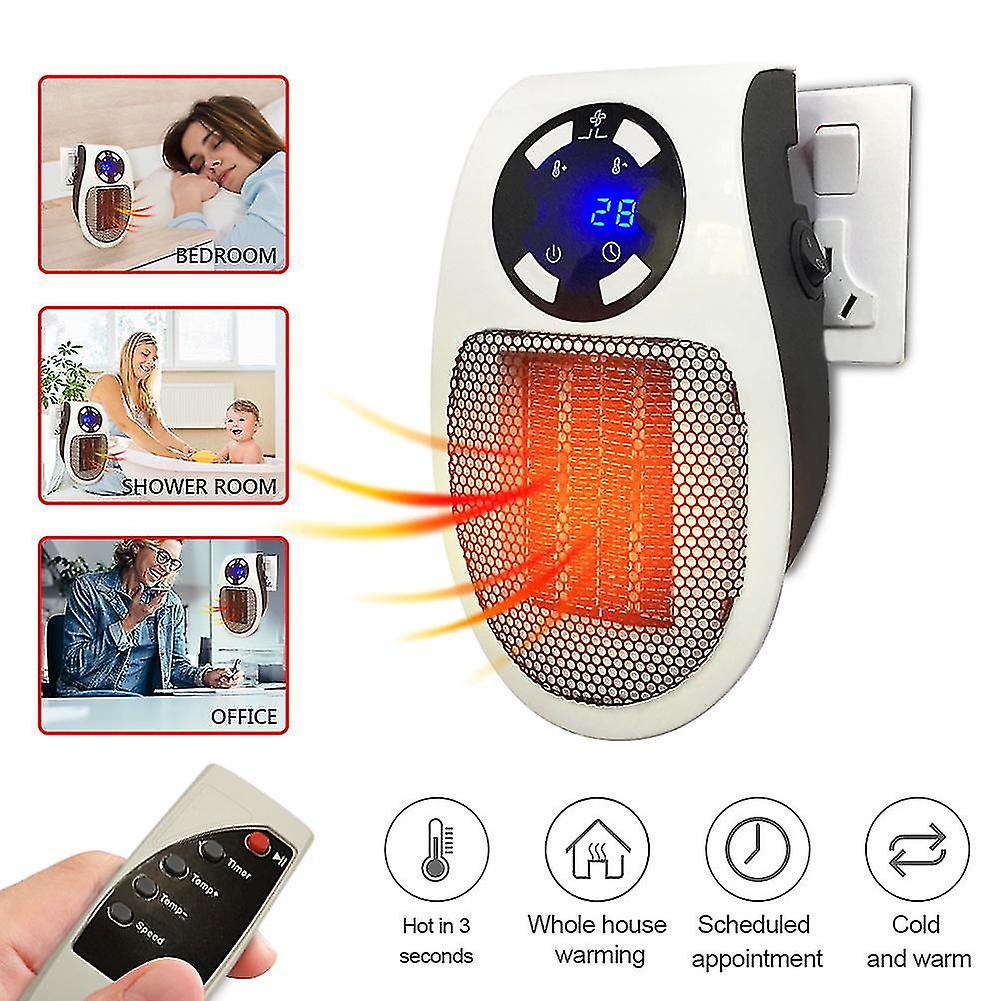 500w Mini Heater Wall Electric Heater Stove Radiator Warmer Household Room Heating Fan