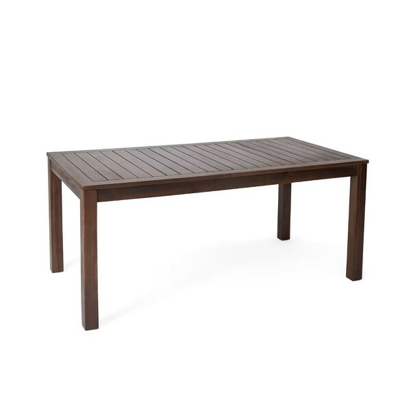 Outdoor wood Rectangular dining table，for patio，garden