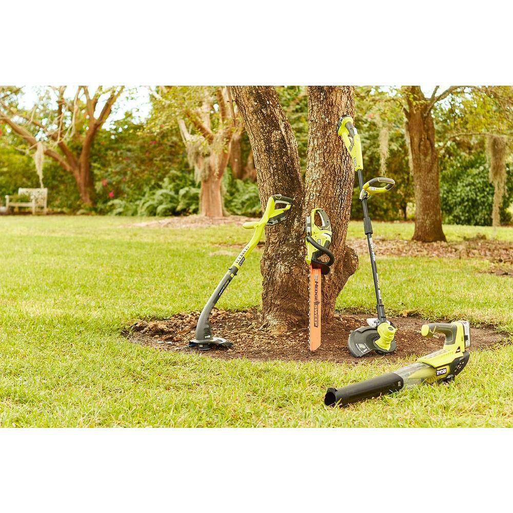 RYOBI ONE+ 18V 10 in. Cordless Battery String Trimmer and Edger with Extra 3-Pack of Spools 1.3 Ah Battery and Charger P2030-AC