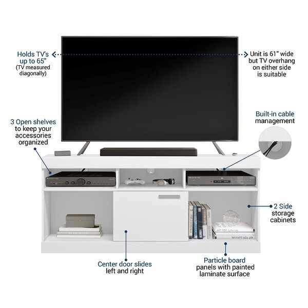 Entertainment Stand Fits up to 65