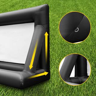 VEVOR 24 ft. Inflatable Movie Screen Inflatable Projector Screen for Outside with 360-Watt Air Blower for Outdoor Movie Use TYPMCQSDFJM000001V1