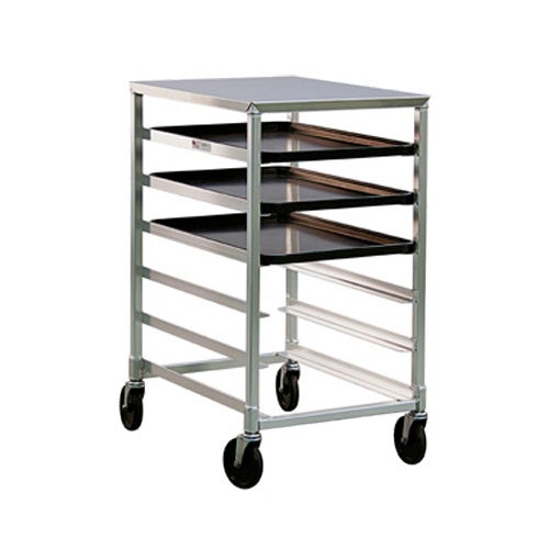 New Age Industrial 1321 Mobile Half Height Bun Pan Rack， 6-Pan Capacity