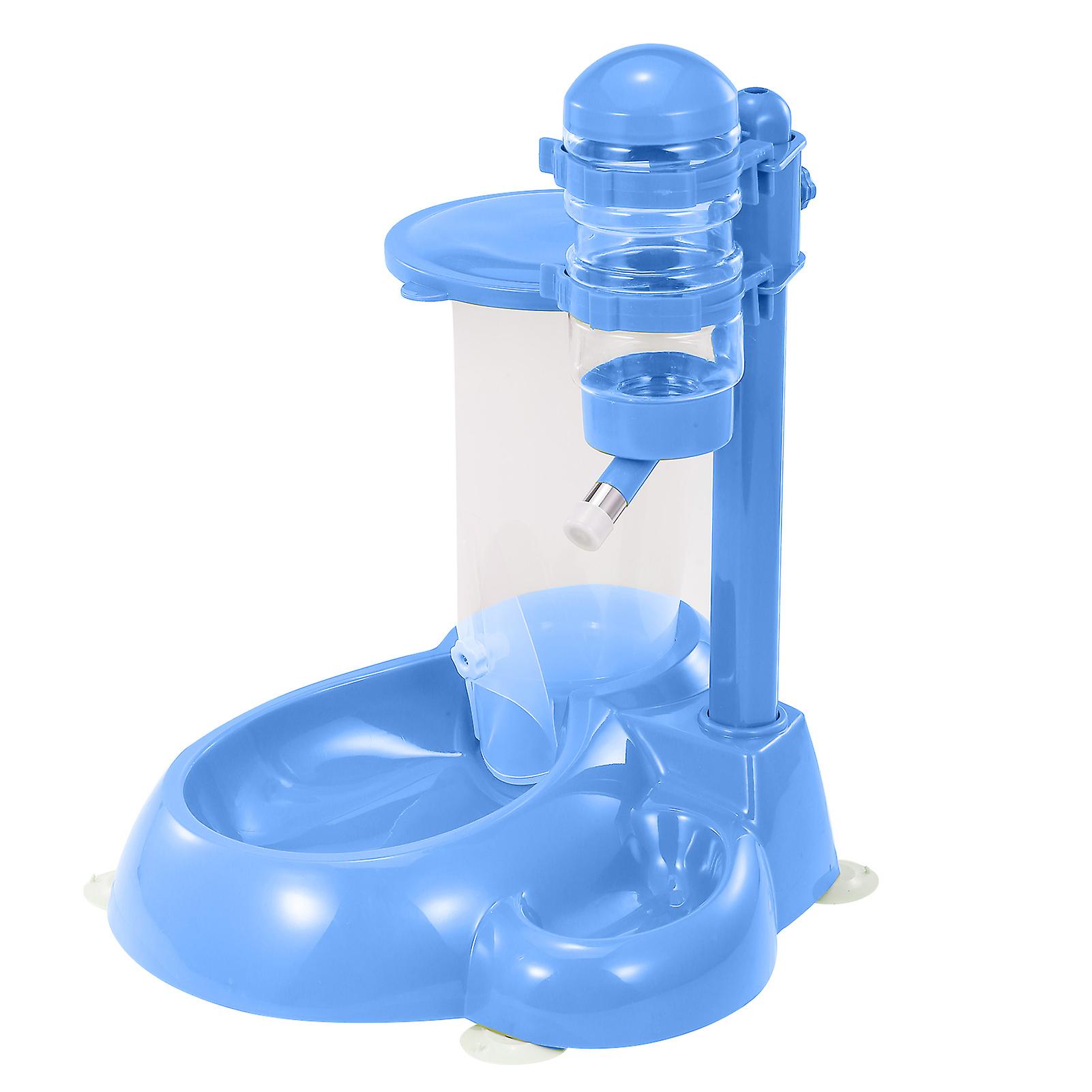 500ml 1.25kg Water And Food Dispenser Pet Feeder Water And Food Automatic Feeder Food Dispenser Water Fountain For Dogs And Cats Pet Food Feeder Blue