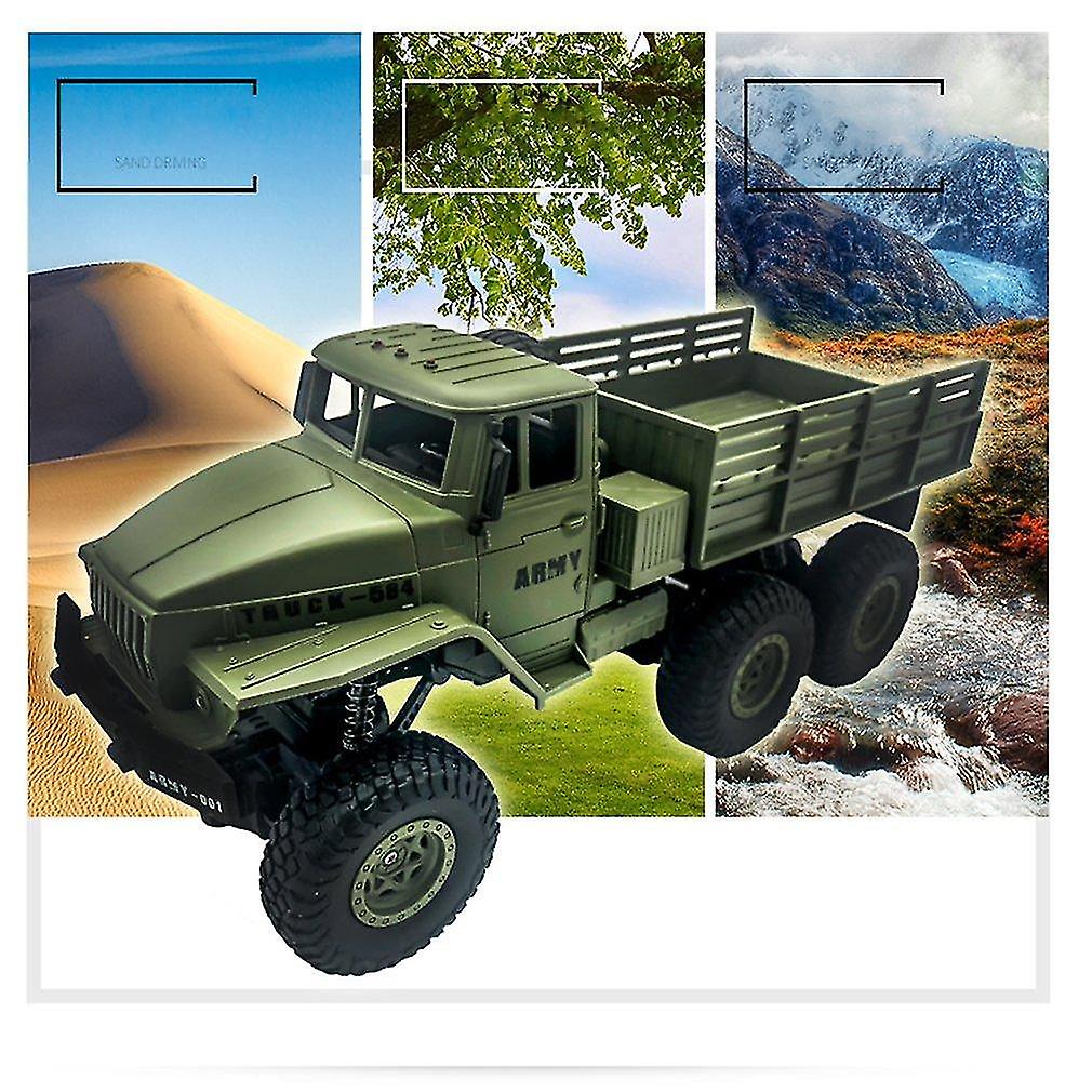 1:16 High Speed Rc Car Military Truck  Off Road Model Toy For Kids Birthday Gift|rc Trucks(green)