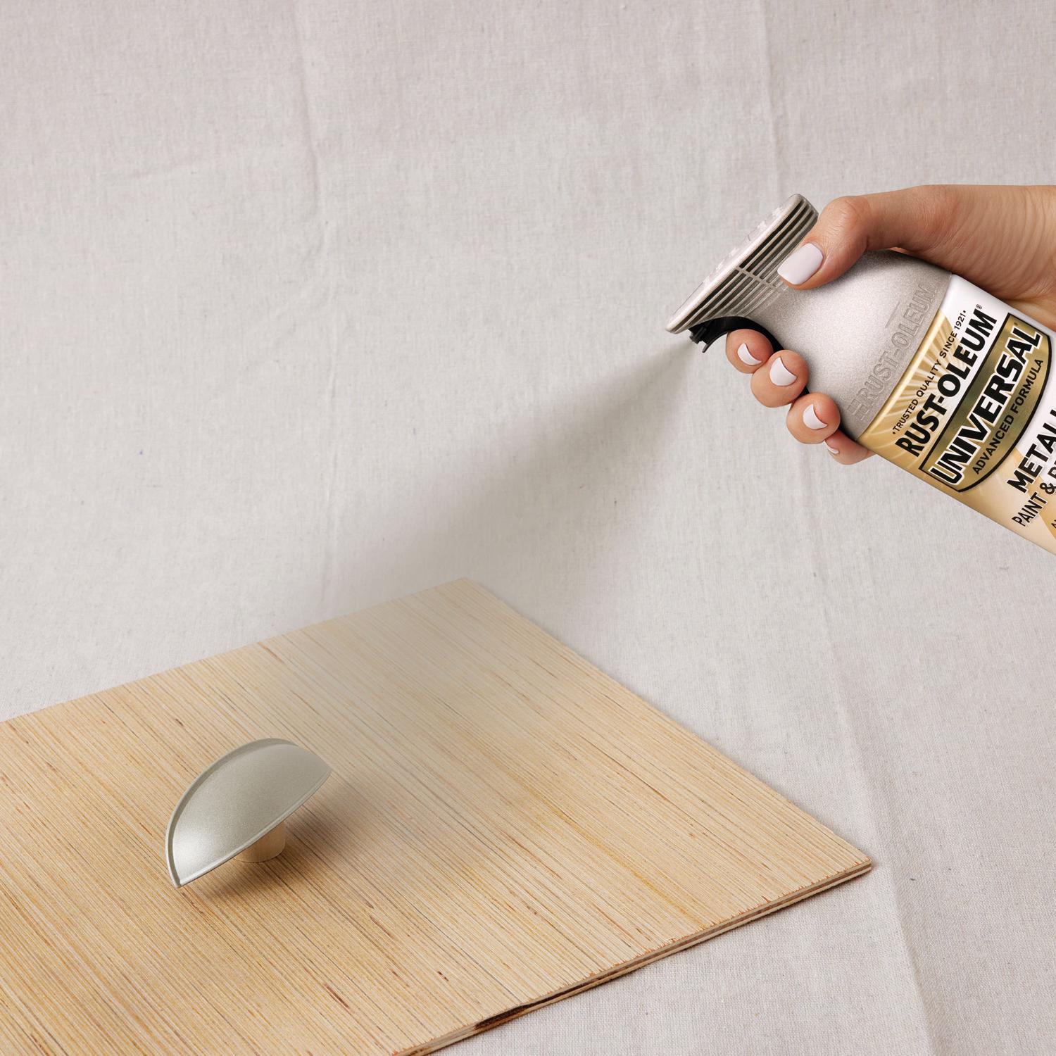 Rust-Oleum Universal Satin Nickel Metallic Spray Paint 11 oz