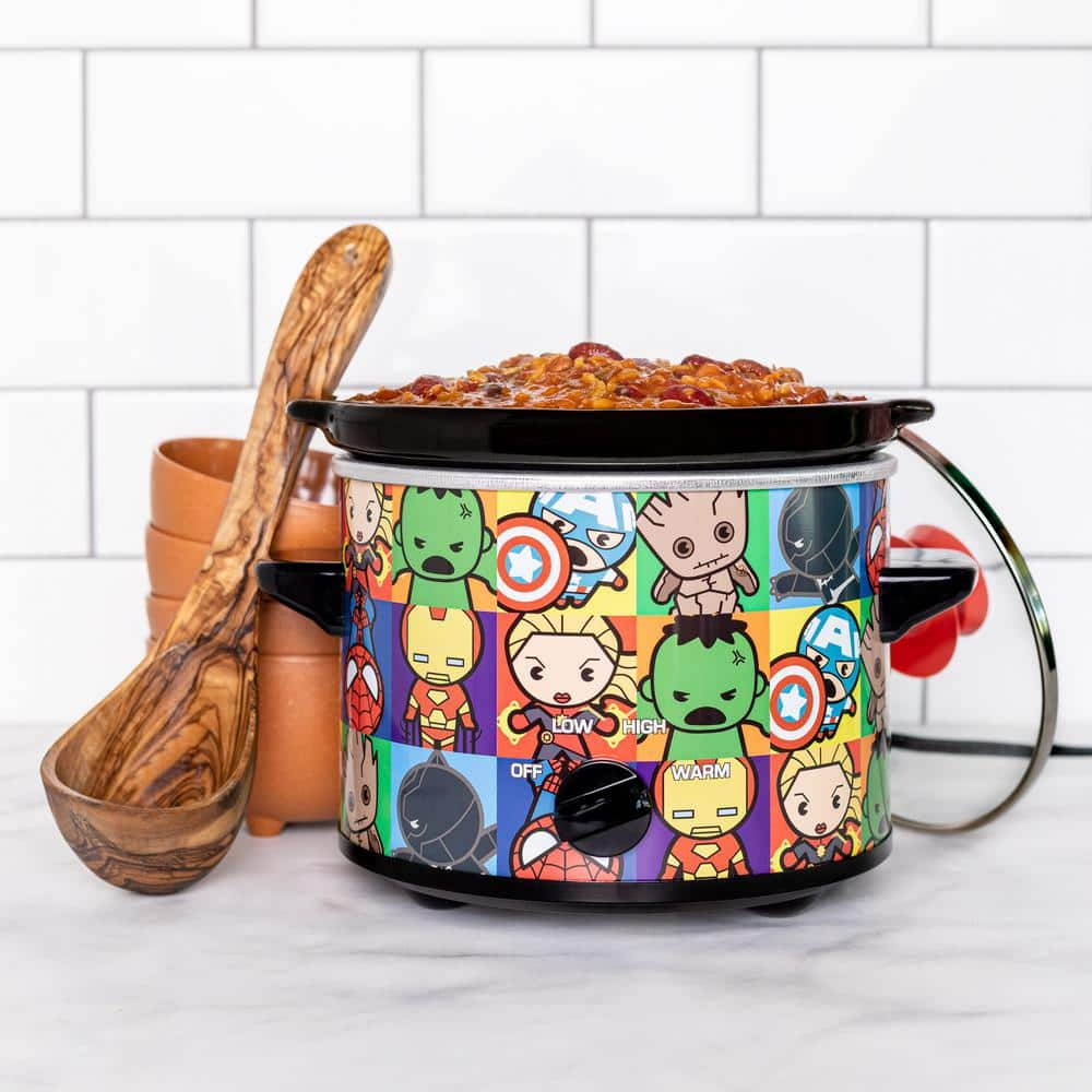 Uncanny Brands 2 qt. Marvel's Avengers Kawaii Multicolor Slow Cooker SC2-MVC-KAW