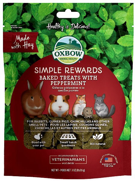 Oxbow Simple Rewards Oven Baked with Peppermint Small Animal Treats