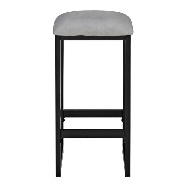 3-Piece Metal Pub Set with Faux Concrete Top