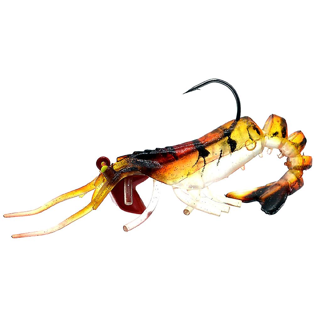 Soft Shrimp Fishing Lure Artificial Soft Shrimp Bait Lure Bait With Hook Clear and Pink