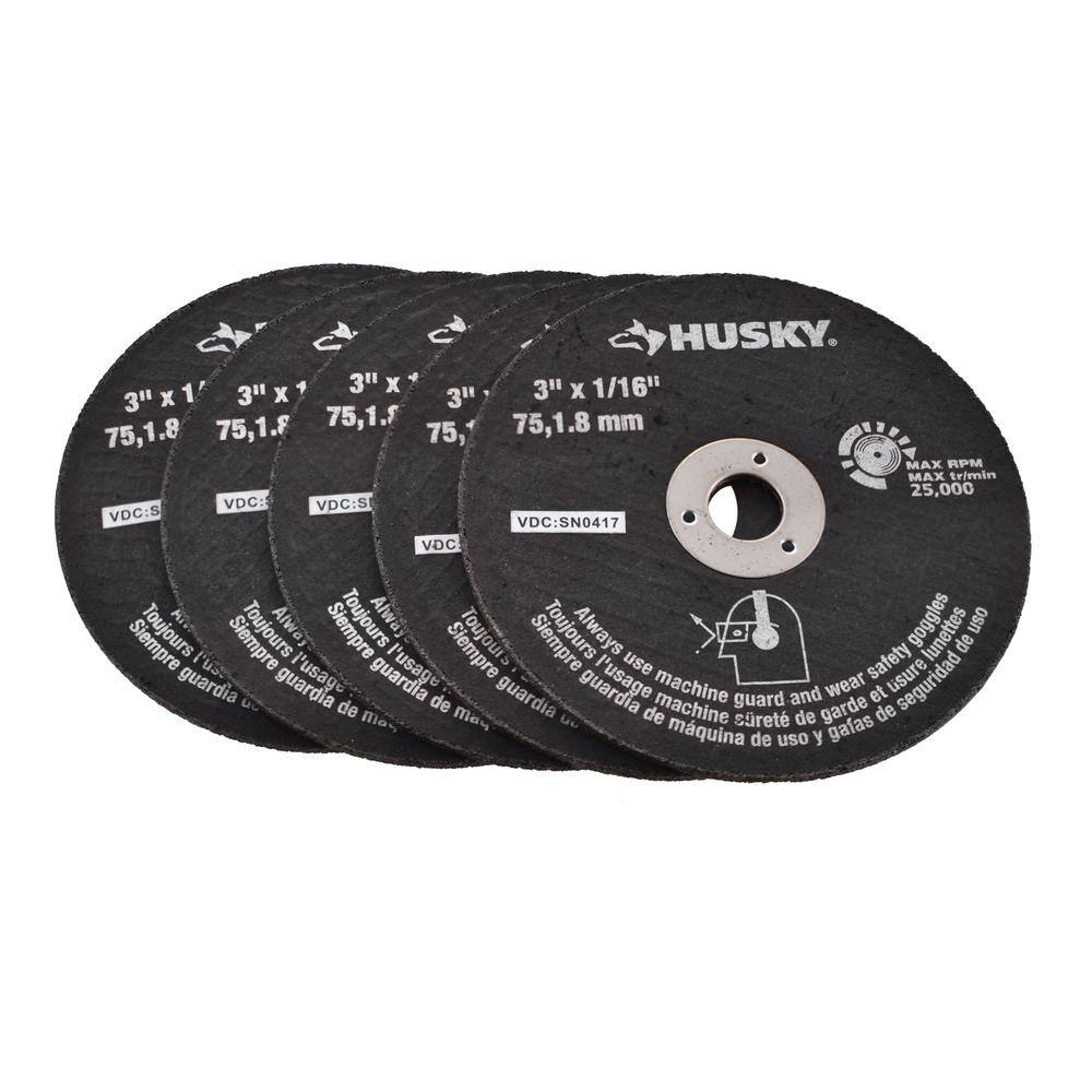 Husky Replacement Discs for Air Powered Cut-Off Tools (5-Pack) HDA10600AV