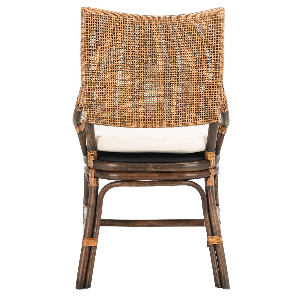 SAFAVIEH Donatella Coastal Rattan Cushion Chair   22\