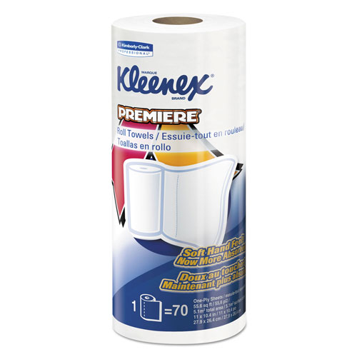 Kimberly-Clark Kleenex Premiere Kitchen Roll Towels | White， 70