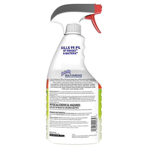 SC Johnson Fantastik Multi-Surface Disinfectant Degreaser | Herbal， 32 oz Spray Bottle， 8